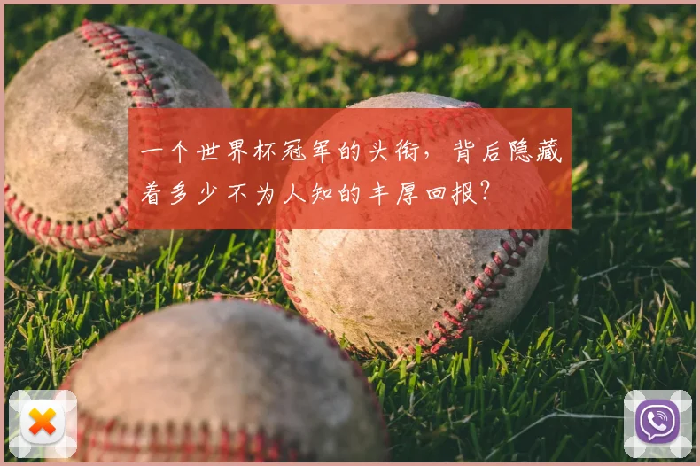 一个世界杯冠军的头衔，背后隐藏着多少不为人知的丰厚回报？