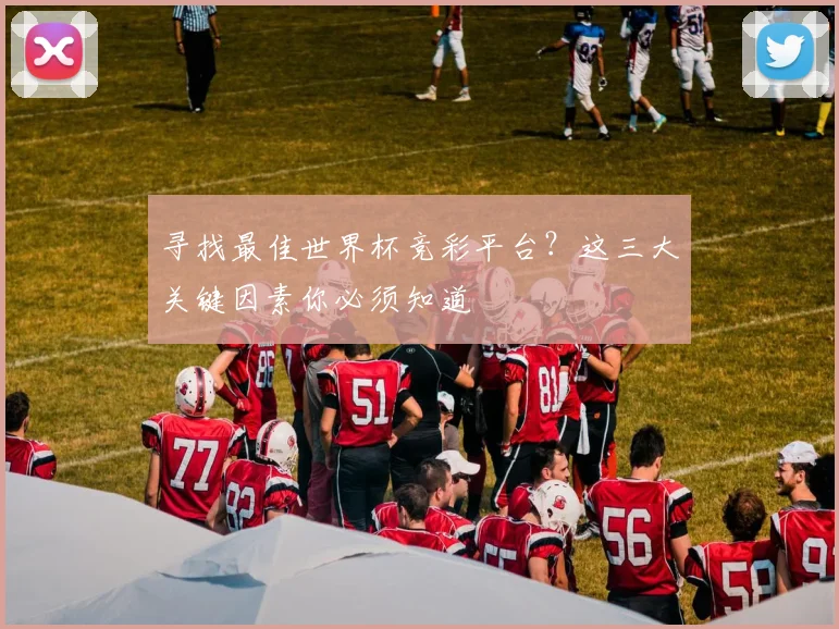 寻找最佳世界杯竞彩平台?这三大关键因素你必须知道