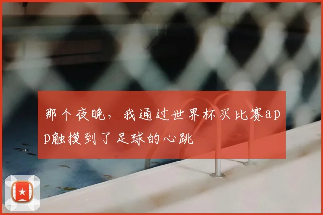 那个夜晚,我通过世界杯买比赛app触摸到了足球的心跳