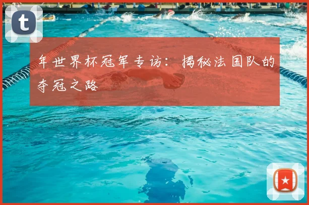 年世界杯冠军专访：揭秘法国队的夺冠之路